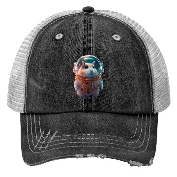 Discover Hamster astronaut spacesuit Trucker Hats