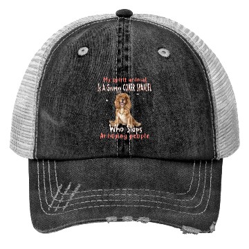 Discover My Spirit animal Is A Grumpy Coker Spaniel Trucker Hats