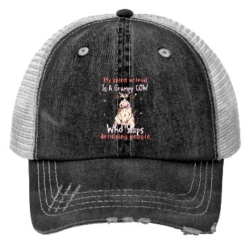 Discover My Spirit animal Is A Grumpy Cow Trucker Hats