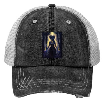 Discover Black Nature Goddess - African American, Woodland Trucker Hats