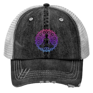 Discover Yoga Meditation Mandala Vector Trucker Hats