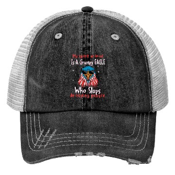 Discover My Spirit animal Is A Grumpy Eagle Trucker Hats