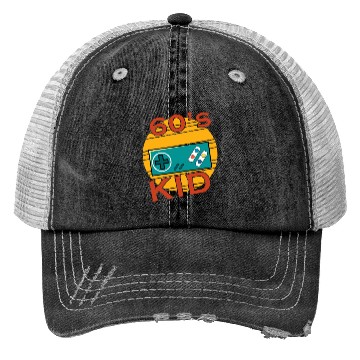 Discover Gamer Kid Retro 60s 1960s Trucker Hats