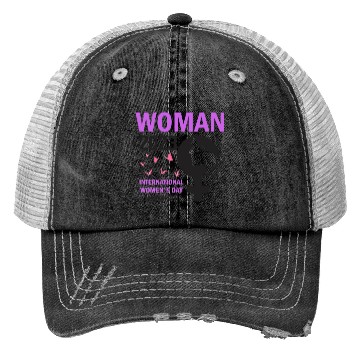 Discover International Women's Day Embrace Equity 8 March Trucker Hats