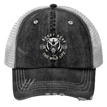 Discover Angry Bear | The wild life Trucker Hats