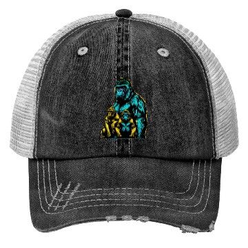 Discover gorilla family Trucker Hats