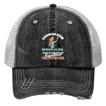 Discover Daycare Teacher Couple Trucker Hats