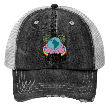 Discover Be Kind To The Earth Rainbow Natural Environment Trucker Hats