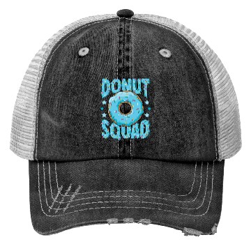 Discover Blue Donut Squad Sprinkles Donut Lover Matching Trucker Hats