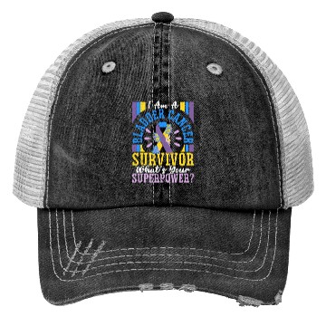 Discover Bladder Cancer Survivor Bladder Cancer Awareness Trucker Hats
