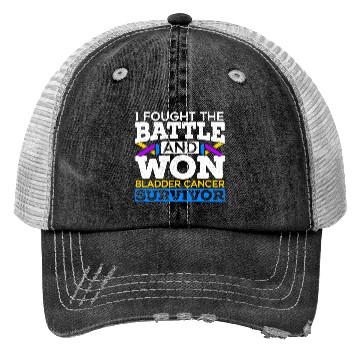 Discover Fought The Battle And Won Bladder Cancer Survivor Trucker Hats