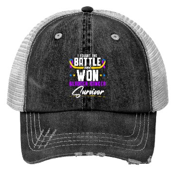 Discover Fought The Battle And Won Bladder Cancer Survivor Trucker Hats