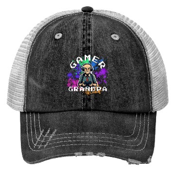 Discover Gamer Grandpa Trucker Hats