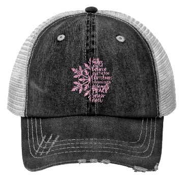Discover Christmas Snowflake Sublimation Trucker Hats