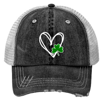 Discover Heart St Patricks Day Shamrock Irish Toddler Baby Trucker Hats