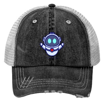 Discover Cute robot cartoon icon illustration gifts Trucker Hats