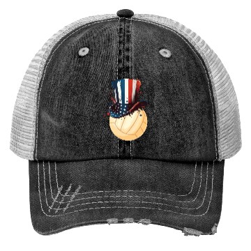 Discover Patriotic America USA Flag 4th Of July Volleyball Trucker Hats