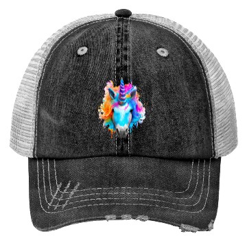 Discover Colourful unicorn Trucker Hats