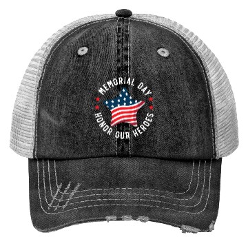 Discover Patriotic Veteran USA Flag American Memorial Day Trucker Hats