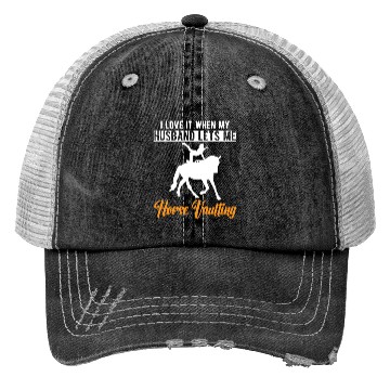 Discover Funny Equestrian Horse Vaulting Wife Trucker Hats