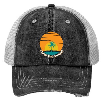 Discover sunset nature Trucker Hats