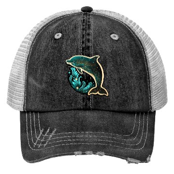 Discover Dolphin Trucker Hats