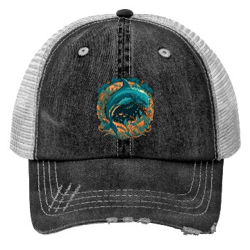 Discover Dolphin Trucker Hats