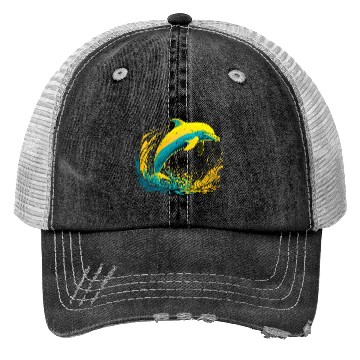 Discover Dolphin Trucker Hats