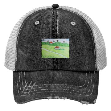 Discover green grass Trucker Hats