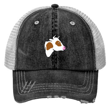 Discover Cow farm animal design Trucker Hats
