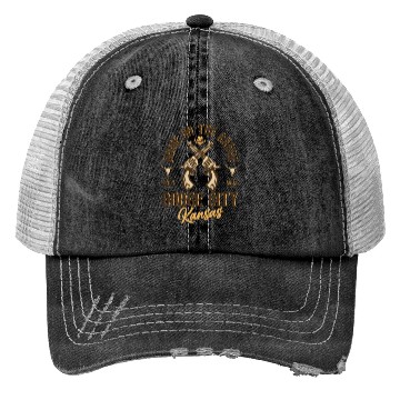 Discover Dodge City Kansas wild west town Trucker Hats