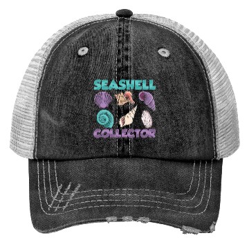 Discover Seashell Collector Beach Collect Seashells Trucker Hats