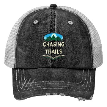 Discover Chasing Trails Hiking Mountain Hiker Summit Wildli Trucker Hats