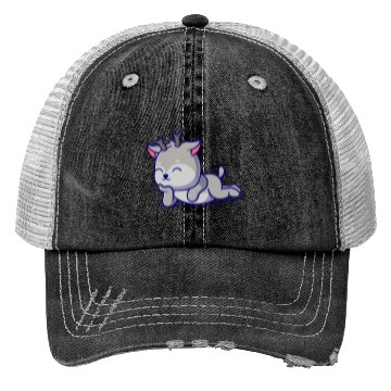 Discover Cute deer cartoon icon illustration gift Trucker Hats