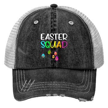 Discover Easter Squad Family Matching Easter Day Bunny Egg Trucker Hats