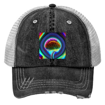 Discover Electric Mind - Psychedelic Brain Trucker Hats 2