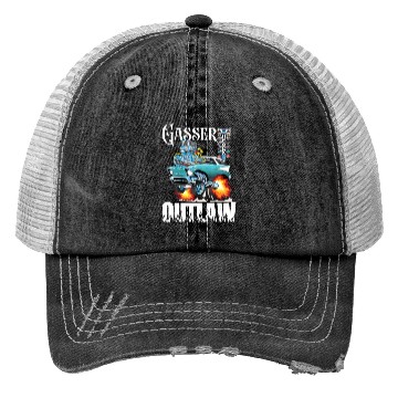 Discover Gasser Outlaw Class Vintage Drag Racing Race Car Trucker Hats