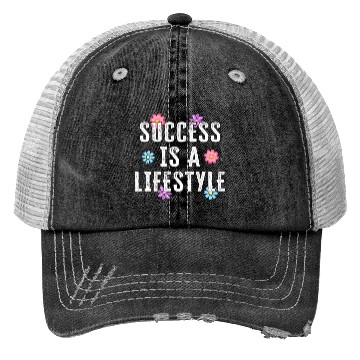 Discover Success Is A Lifestyle Trucker Hats