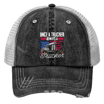 Discover Truck Driver Us Flag Old Man Trucker Trucker Hats