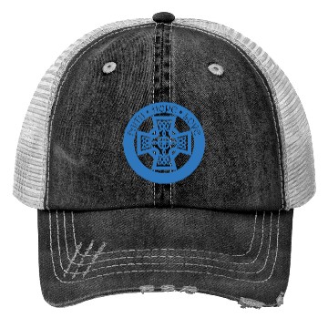 Discover Timeless Celtic Cross With Faith Hope Love Trucker Hats