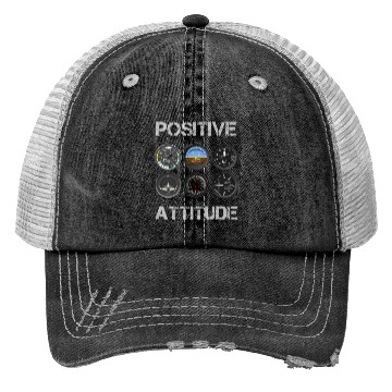Discover Positive Attitude Pilot Trucker Hats