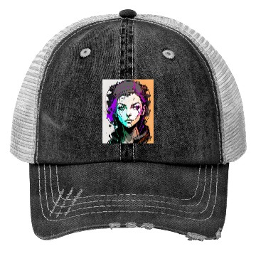 Discover AI ART 01 GAMER GIRL Trucker Hats