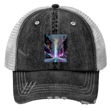 Discover Modern Gothic AI PRINT Trucker Hats