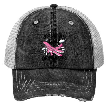 Discover Real Girls Fly Airplanes Trucker Hats