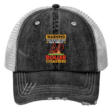 Discover Vintage Roller Coaster Roller Coaster Lover Trucker Hats