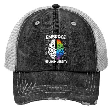 Discover Autism Embrace Neurodiversity Autistics Trucker Hats