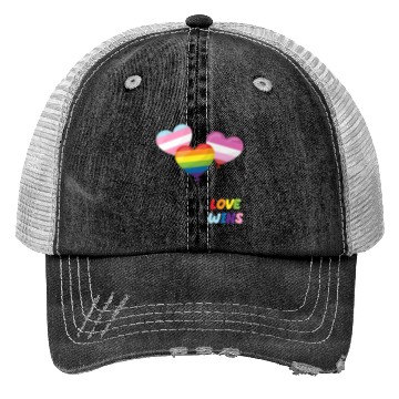 Discover Pride LGBTQ. Statement Trucker Hats