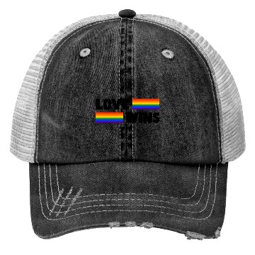 Discover Pride LGBTQ. Statement Trucker Hats