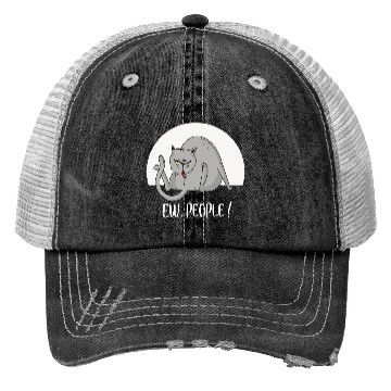 Discover Ew People Funny Fat Lazy Cat Trucker Hats