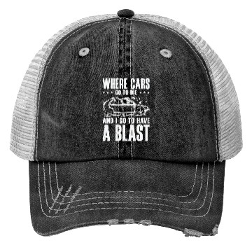 Discover Demolition Derby Car Demo Driver Trucker Hats